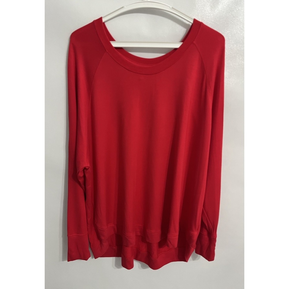 ATHLETA Size 2X Red Mindset Sweatshirt Soft Christmas Holiday NWT $69